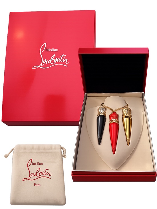Christian Louboutin Handbags - Bundle : Christian Louboutin Beauty Lipstick Charm Necklace Set & Dust Bag